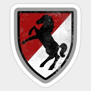 11th Armored Cavalry Regiment (distressed) Sticker